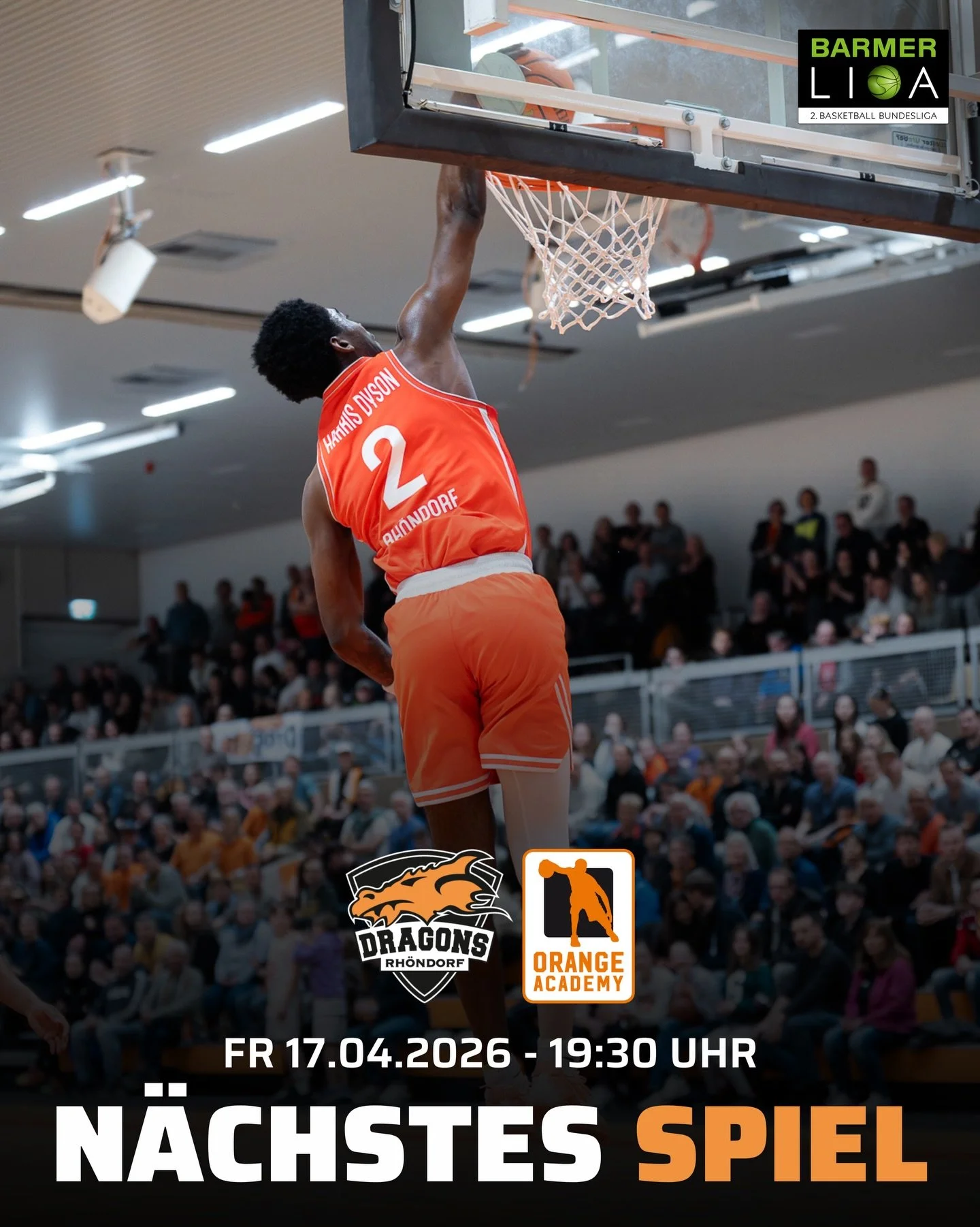 𝐈𝐧 𝐝𝐞𝐧 𝐏𝐥𝐚𝐲𝐨𝐟𝐟𝐬 𝐢𝐬𝐭 𝐚𝐥𝐥𝐞𝐬 𝐦&ouml;𝐠𝐥𝐢𝐜𝐡! 

Endet die Saison f&uuml;r Rh&ouml;ndorf am morgigen Freitag (17.04., 19:30 Uhr) oder geht die Playoff-Serie weiter? Eins steht derweil fest: Eine Durchschnittsleistung wird nicht re