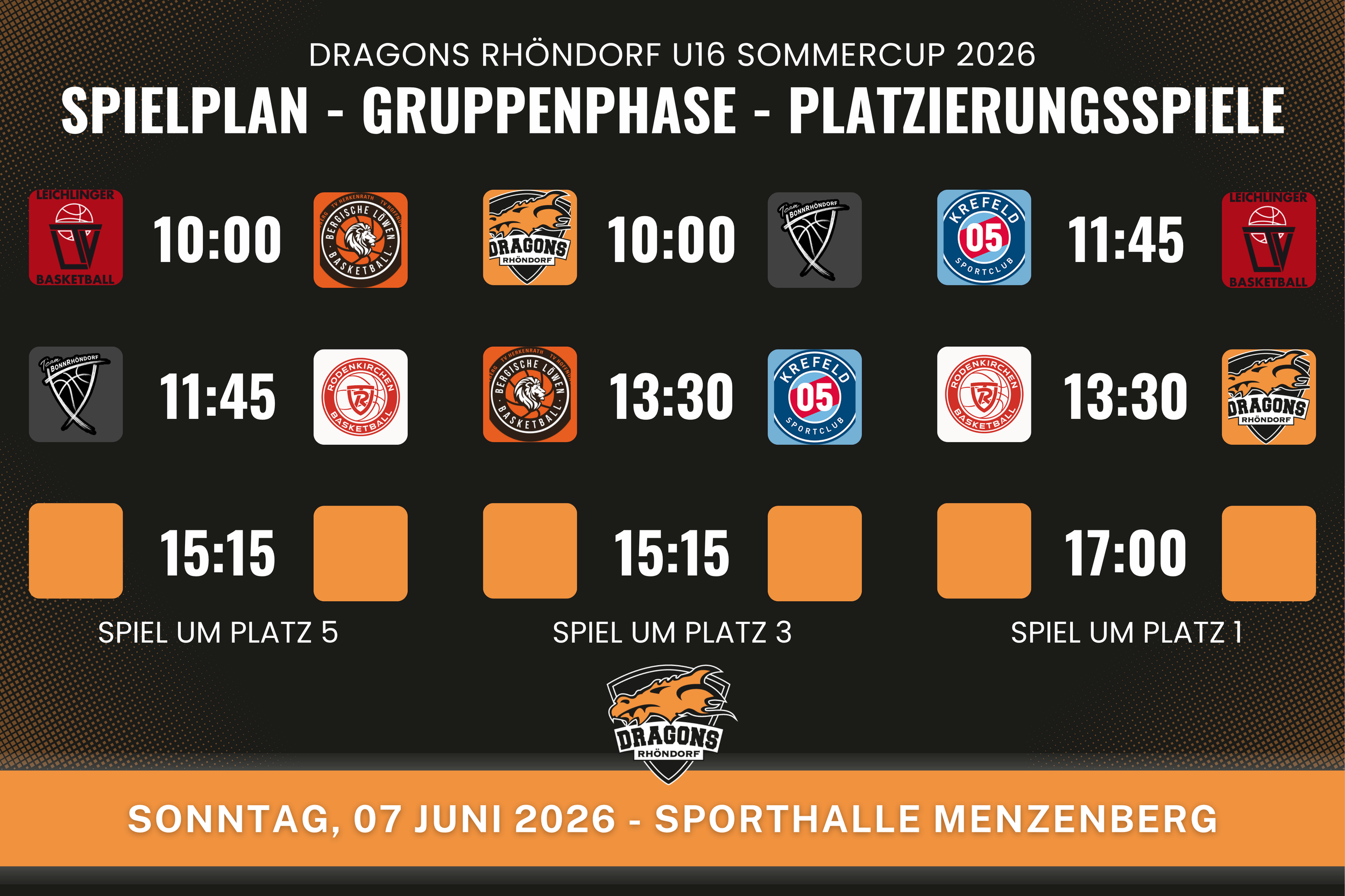Der Dragons Rhöndorf Sommercup geht in Runde zwei!