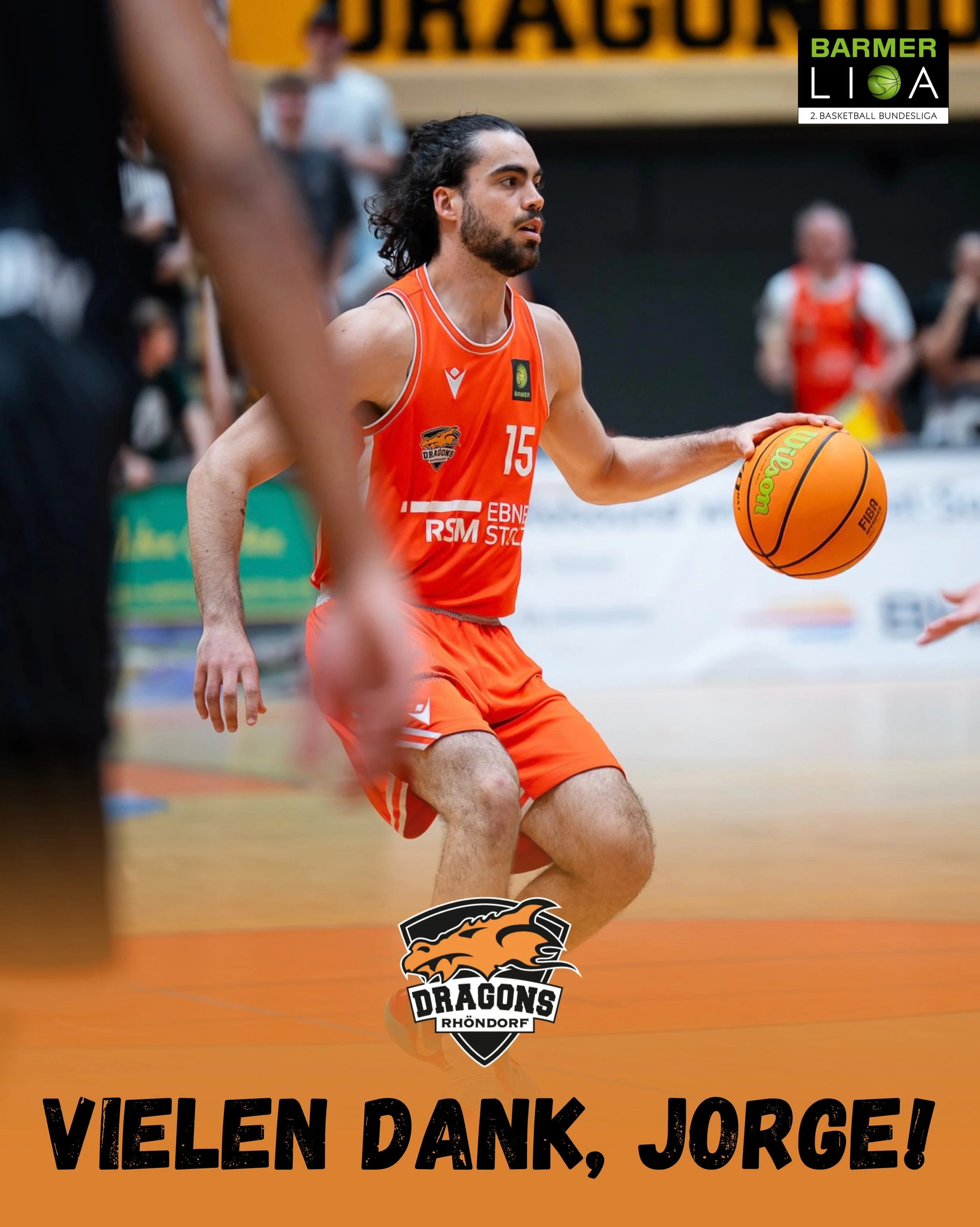 𝐕𝐈𝐄𝐋𝐄𝐍 𝐃𝐀𝐍𝐊 𝐉𝐎𝐑𝐆𝐄!

Jorge Mejias beendet seine Karriere! Die ersten Personalien der Dragons werden die Fans mit einem weinenden und einem lachenden Auge zur Kenntnis nehmen. Jorge Mejias hat beschlossen seine Sneaker an den Nagel zu h&
