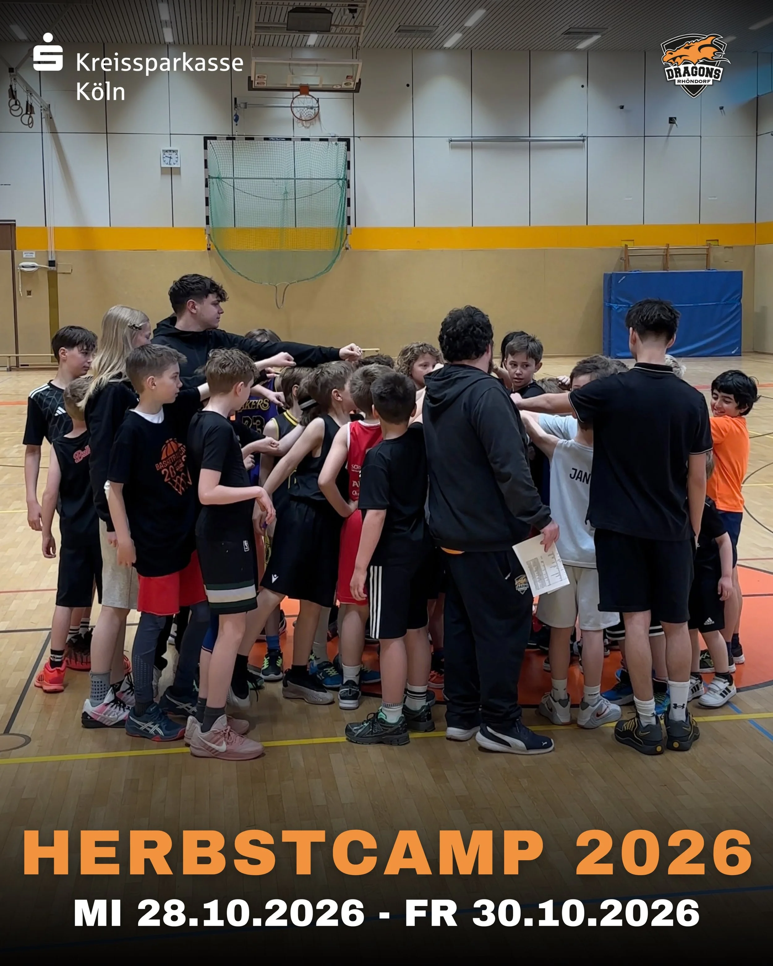 𝐀𝐧𝐦𝐞𝐥𝐝𝐮𝐧𝐠 𝐳𝐮𝐦 𝐊𝐫𝐞𝐢𝐬𝐬𝐩𝐚𝐫𝐤𝐚𝐬𝐬𝐞 𝐊&ouml;𝐥𝐧 𝐇𝐞𝐫𝐛𝐬𝐭𝐜𝐚𝐦𝐩 𝟐𝟎𝟐𝟔 𝐠𝐞𝐬𝐭𝐚𝐫𝐭𝐞𝐭! 

Kurz nach Saisonstart steht bereits das n&auml;chste Camp der Dragons Rh&ouml;ndorf in den Startl&ouml;chern. Gesponsert wird das 
