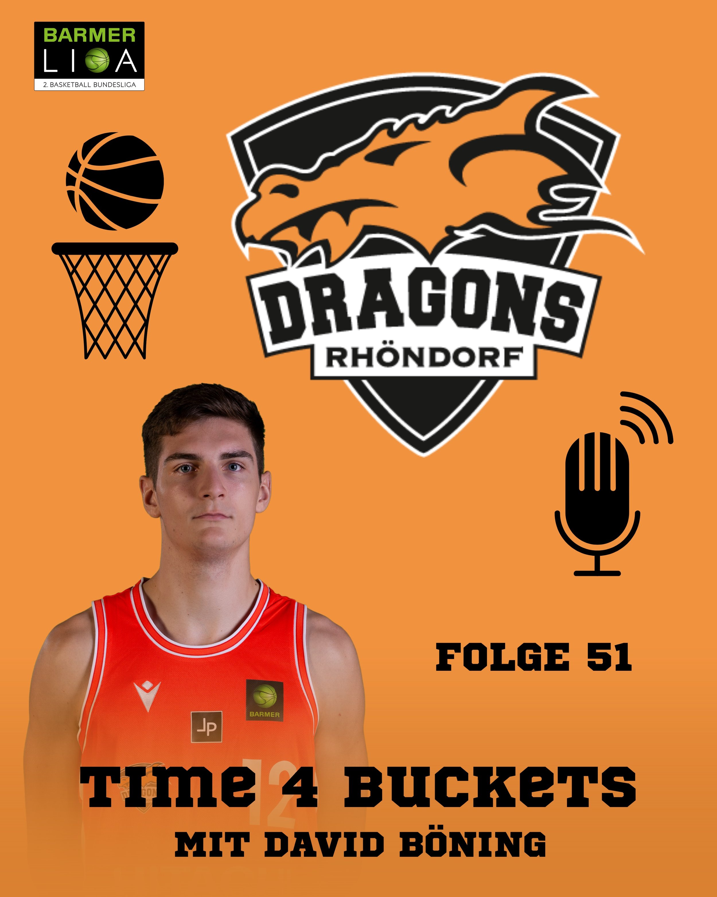 𝐏𝐎𝐃𝐂𝐀𝐒𝐓 𝐅𝐎𝐋𝐆𝐄 𝟓𝟏

Die 51. Folge des Projekts &bdquo;Time 4 Buckets&ldquo;, dem Vereinseigenen Podcast der Dragons Rh&ouml;ndorf ist jetzt online. In dieser Folge begr&uuml;&szlig;en wir erneut David B&ouml;ning am Mikrofon. Gemeinsam sp