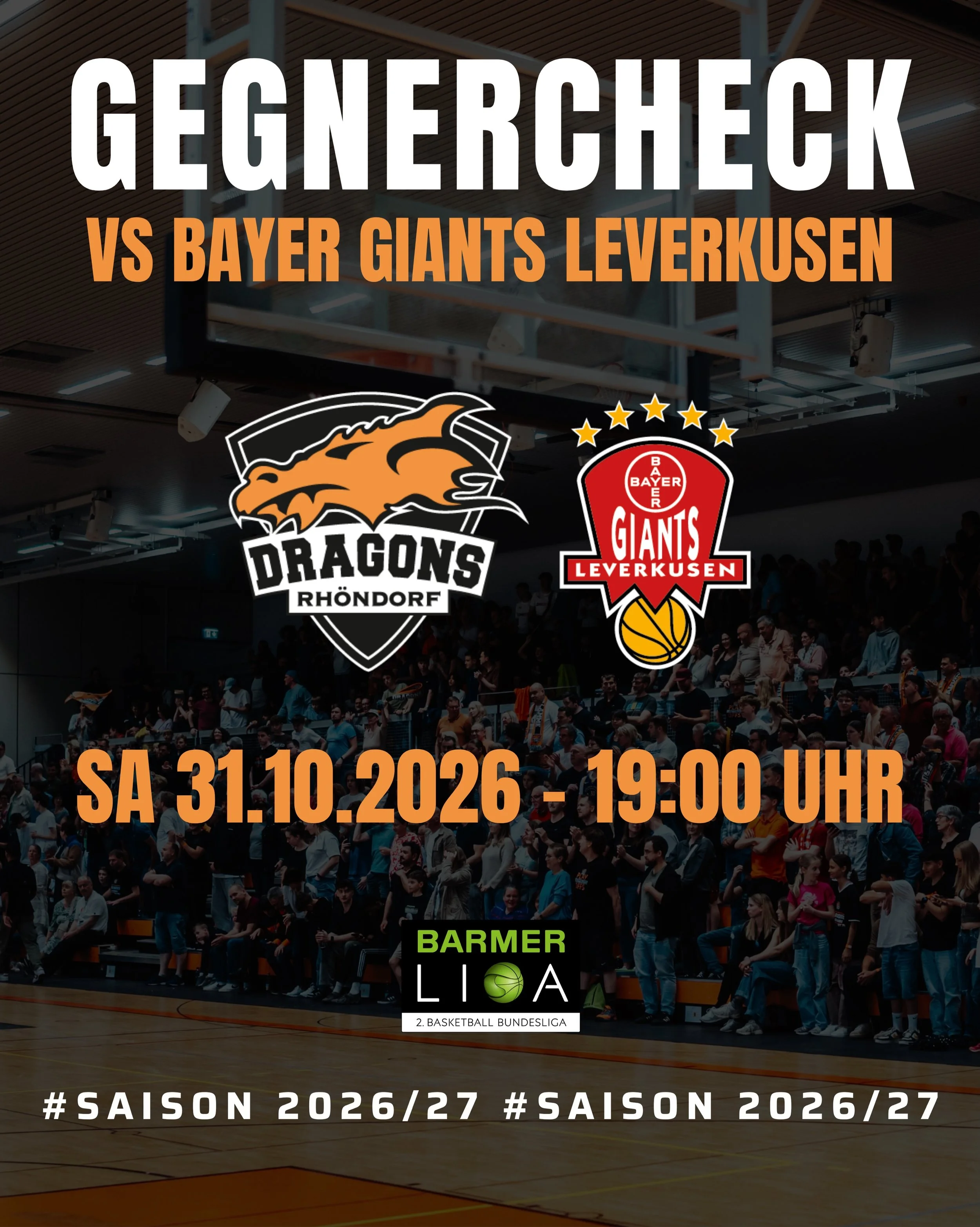 𝐆𝐄𝐆𝐍𝐄𝐑𝐂𝐇𝐄𝐂𝐊 𝐏𝐑𝐎𝐁

Diesen Samstag (19:00 Uhr) kommt es zum Duell zwischen unseren DRAGONS &amp; dem aktuell zweitplatzierten der ProB S&uuml;d, den @bayergiantsleverkusen. Hier die wichtigsten Fakten zum sportlichen Gegner. 📊📃 

🎟️ |