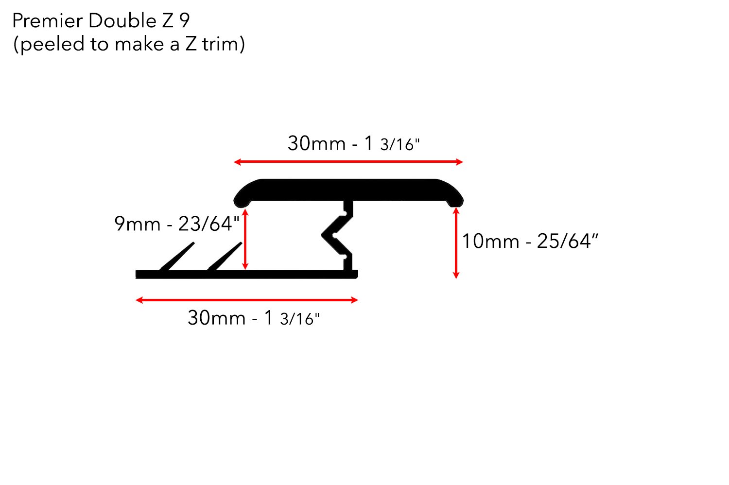Double Z 9 ztrim measurements .jpg