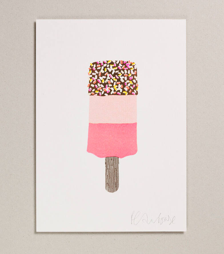 Risograph Print - Fab Lolly