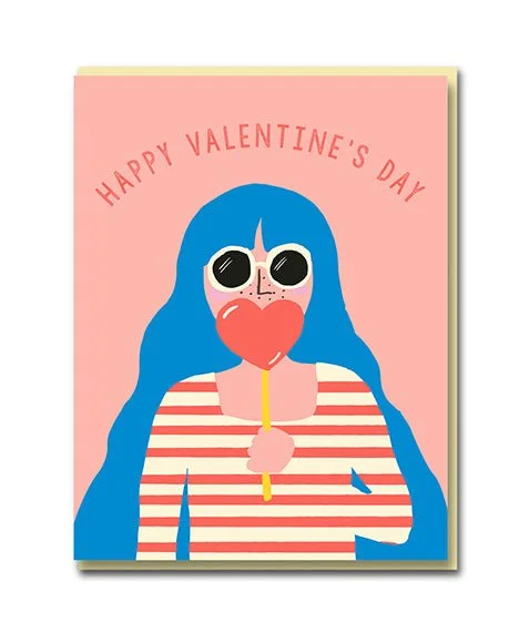 ECD Heart Lolly Card