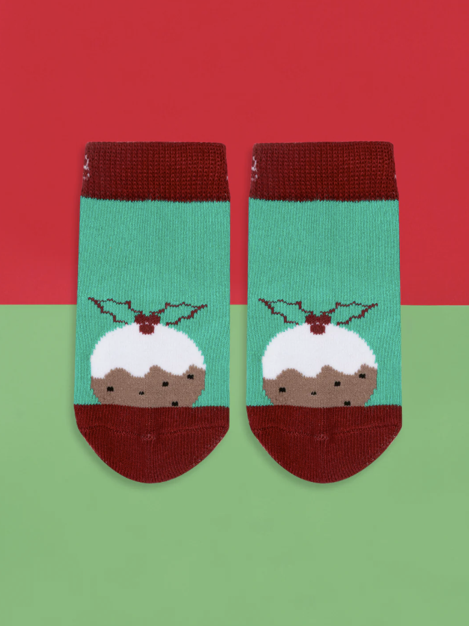 Christmas Pudding Socks
