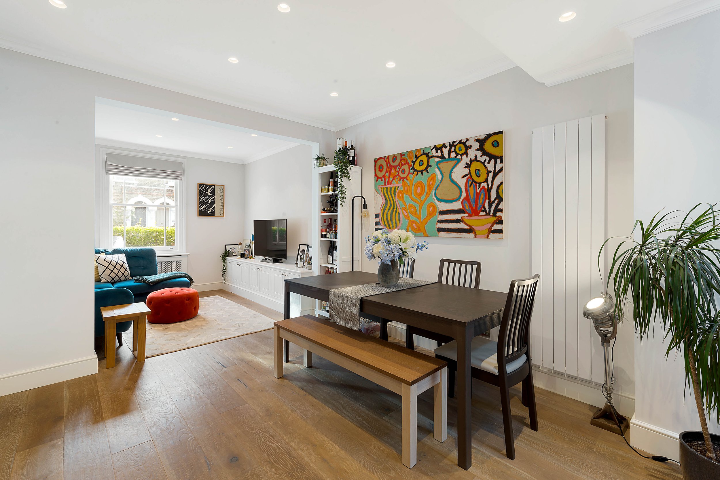 Open plan living dining