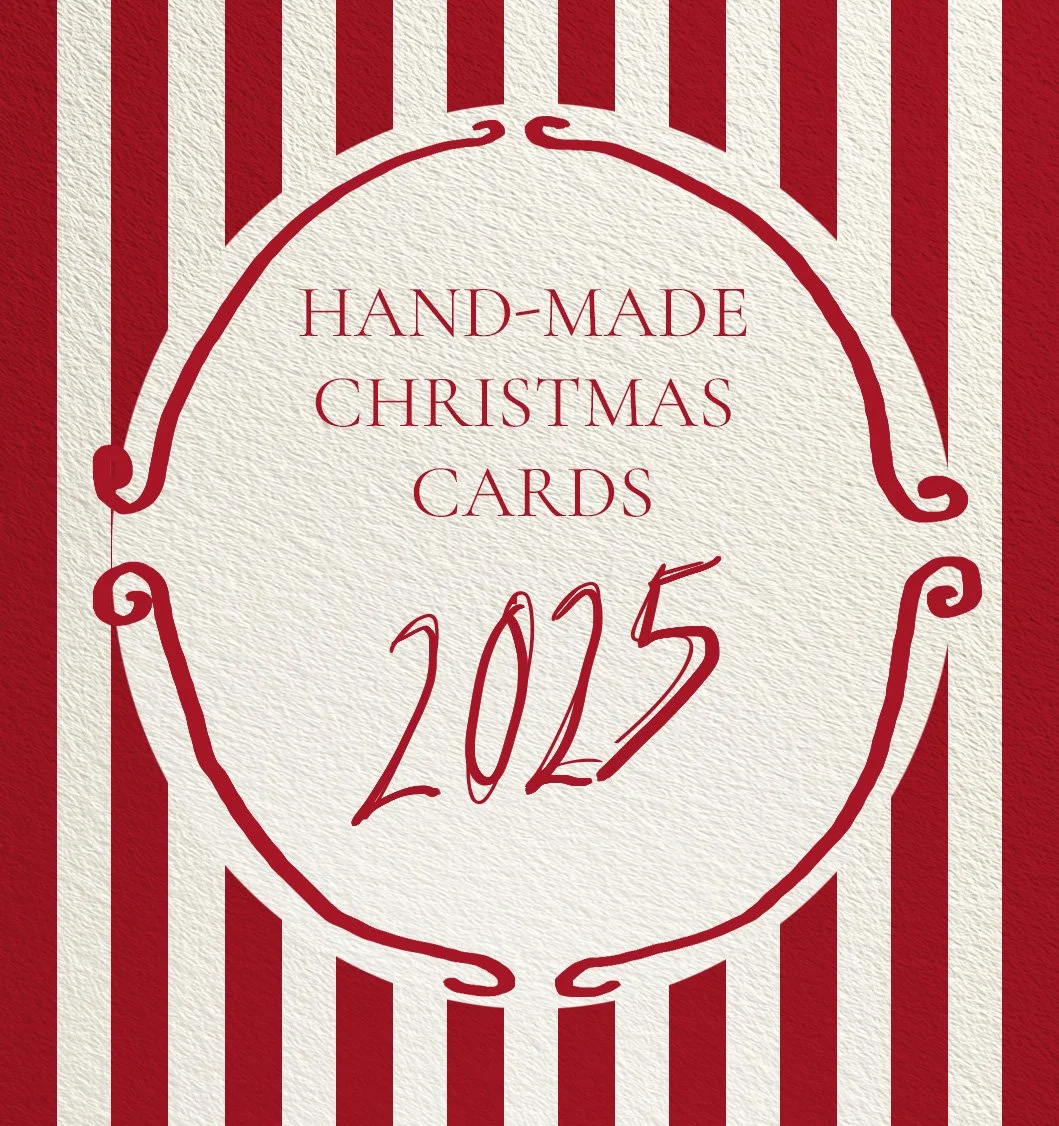 10 Hand painted Christmas cards
