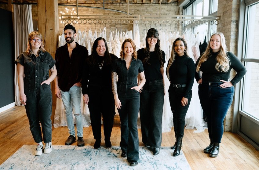 feeling especially thankful this year for this incredible team, the absolute best brides ever, and the die-hard followers + fans who ride with us 🖤

we hope you get to spend today with family + chosen family alike. we&rsquo;ll be filling our plates,