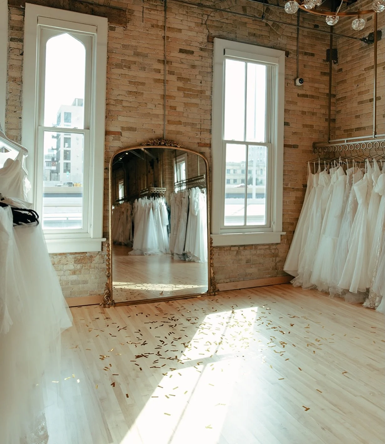 this mirror has seen a lot.

surreal first looks. deep breaths. happy tears. quiet &ldquo;oh my god, it&rsquo;s the one&rdquo; moments.

to us, it&rsquo;s more than glass &mdash; it&rsquo;s a reflection of you at your most striking, real, and ready.
