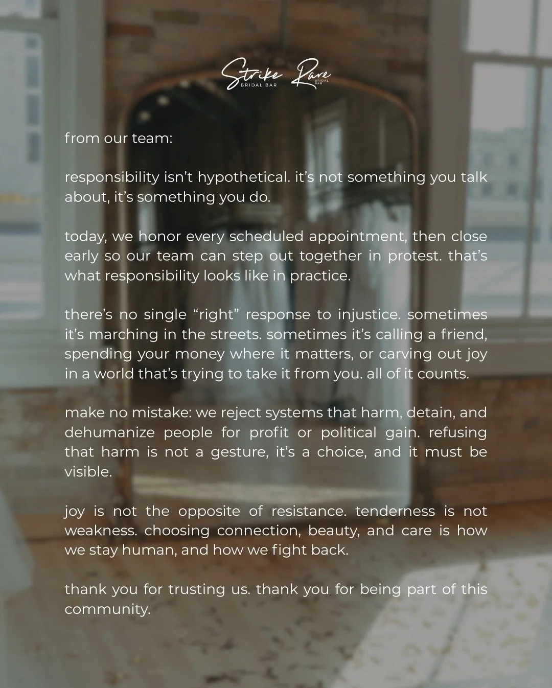 choosing people, always. thank you for standing with us. 🖤