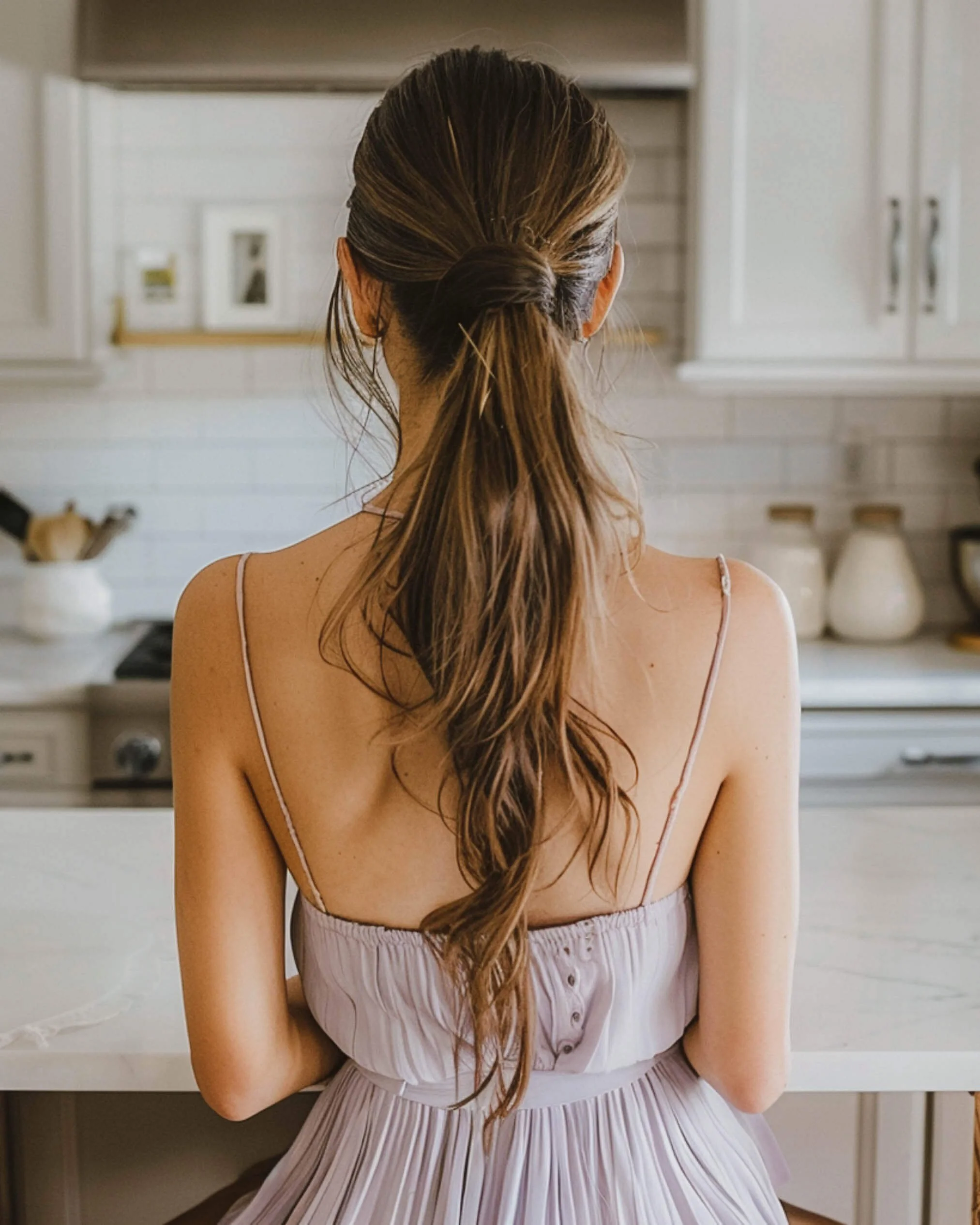 Woman sitting at table reviewing paperwork, considering therapy insurance options