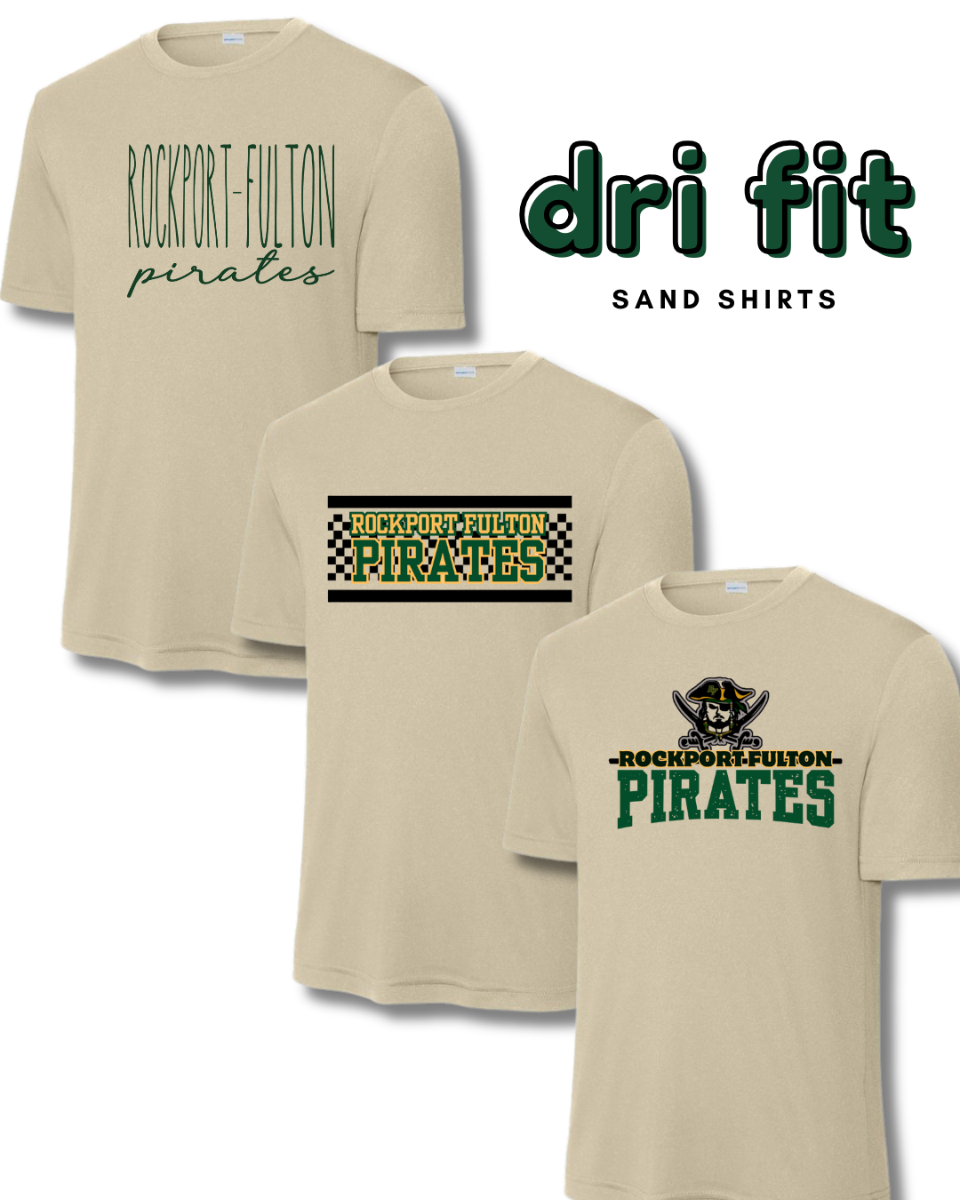 Adult Dri Fit Short Sleeve Sand Shirts RFEF