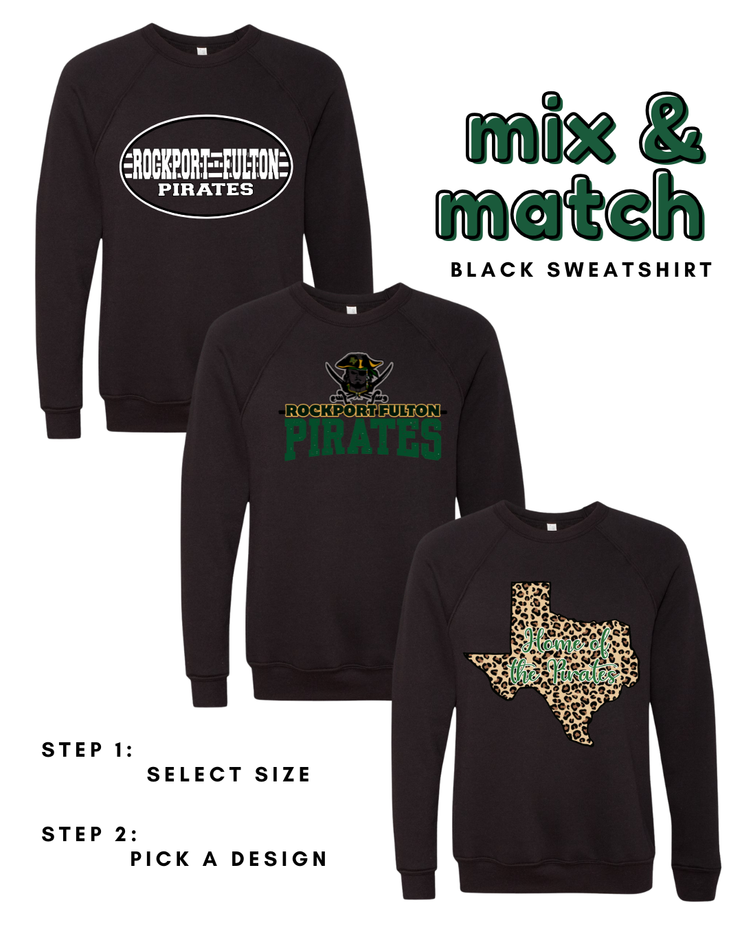 Adult Black Sweatshirts RFEF