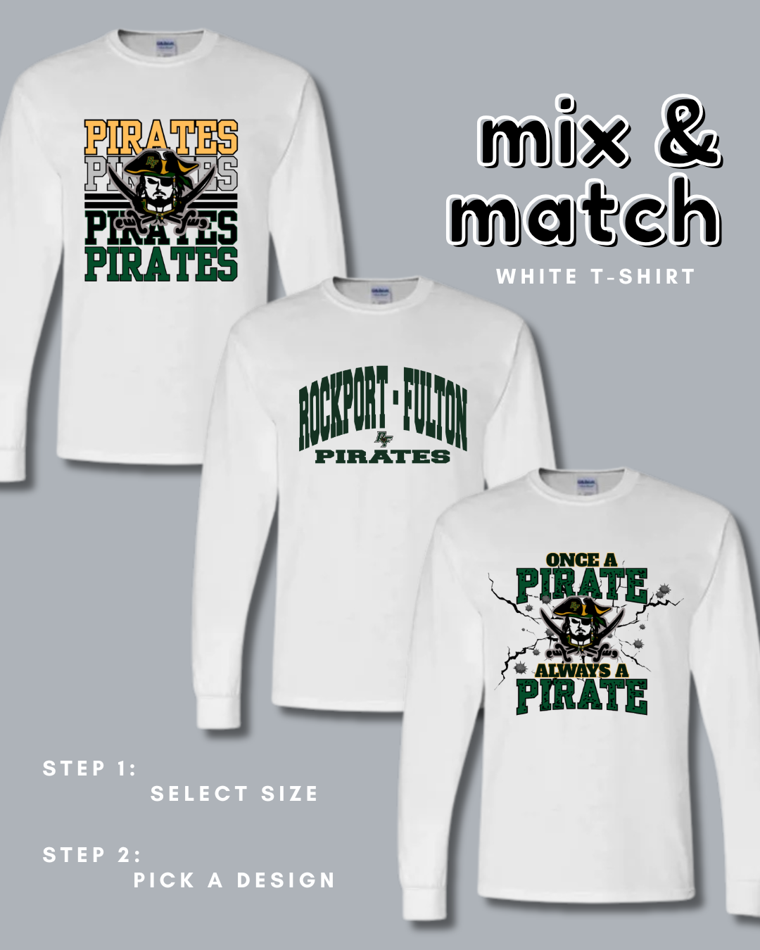 Adult Long Sleeve White Cotton T-shirts RFEF