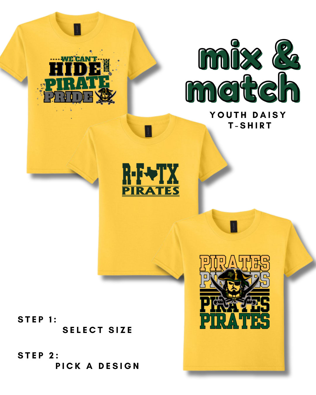 Youth Short Sleeve Daisy T-shirts RFEF