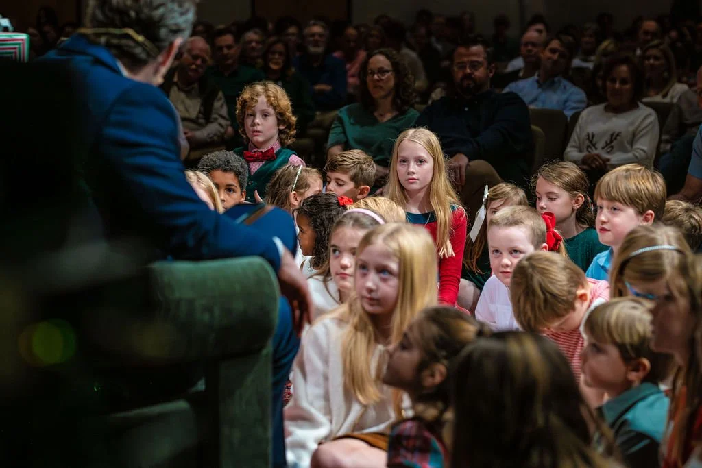 Lead Pastor John Bourgeois preaches to children in the Worship Center on Sunday at West End Community Church in Nashville, TN