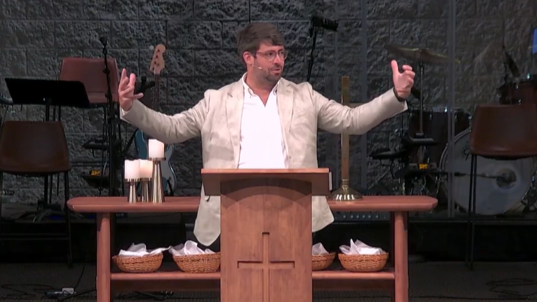Stewart Swain preaching on Psalm 23