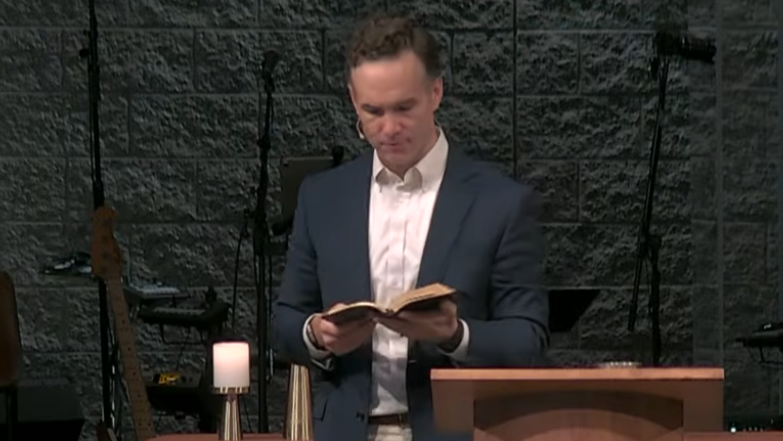 John Bourgeois, Lead Pastor preaching on John 2 at West End Community Church on Sept 27 2026
