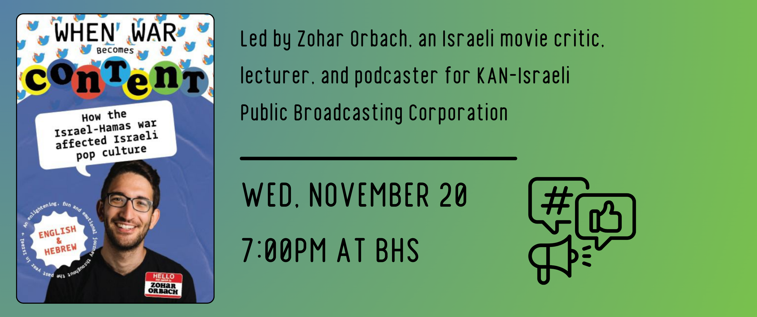 Lecture - "When War Becomes Content"