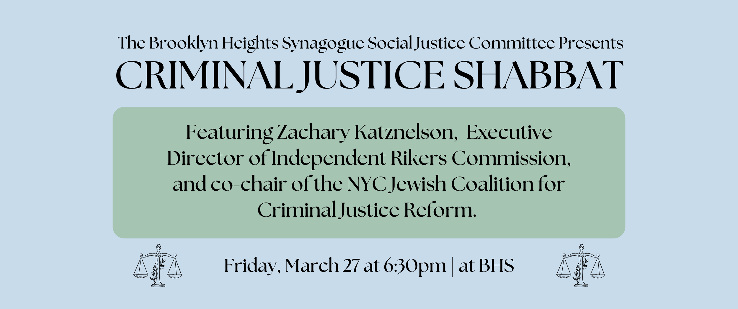 Criminal Justice Shabbat