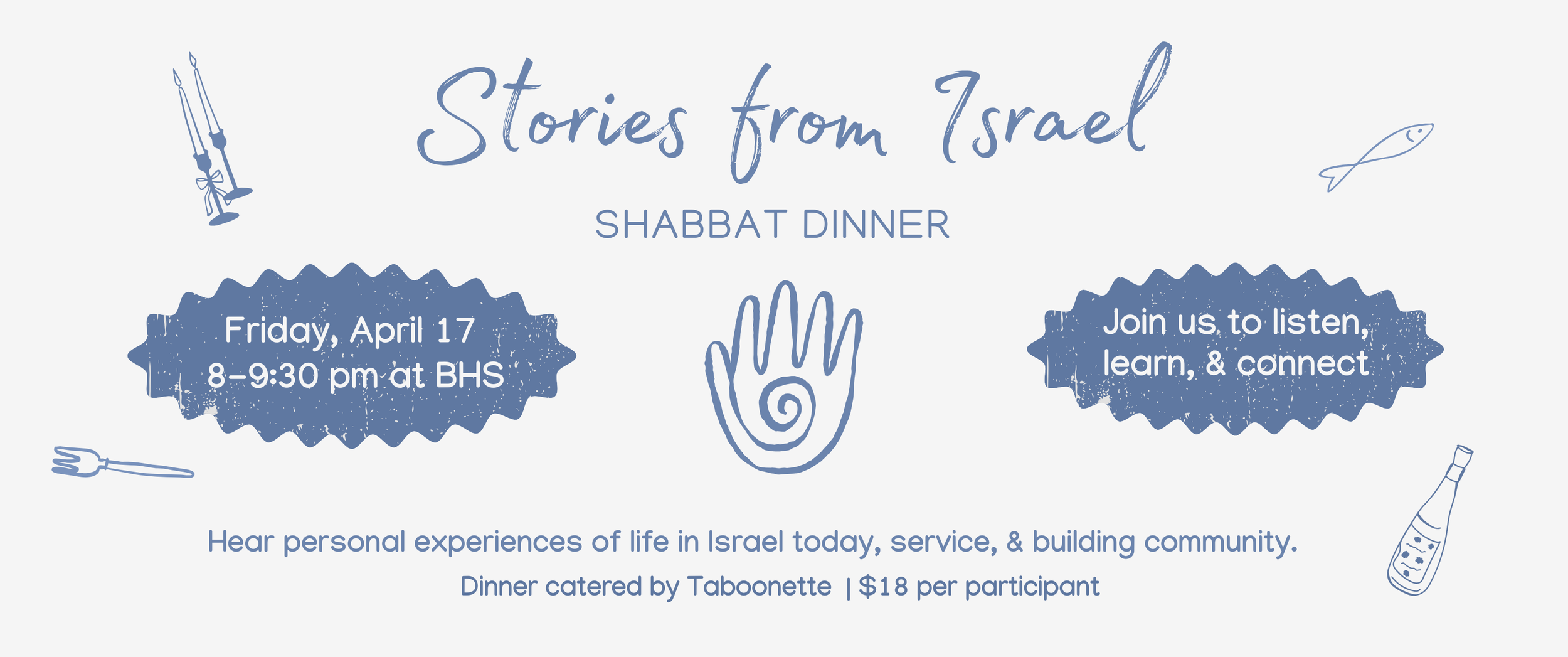 Stories From Israel Shabbat Dinner