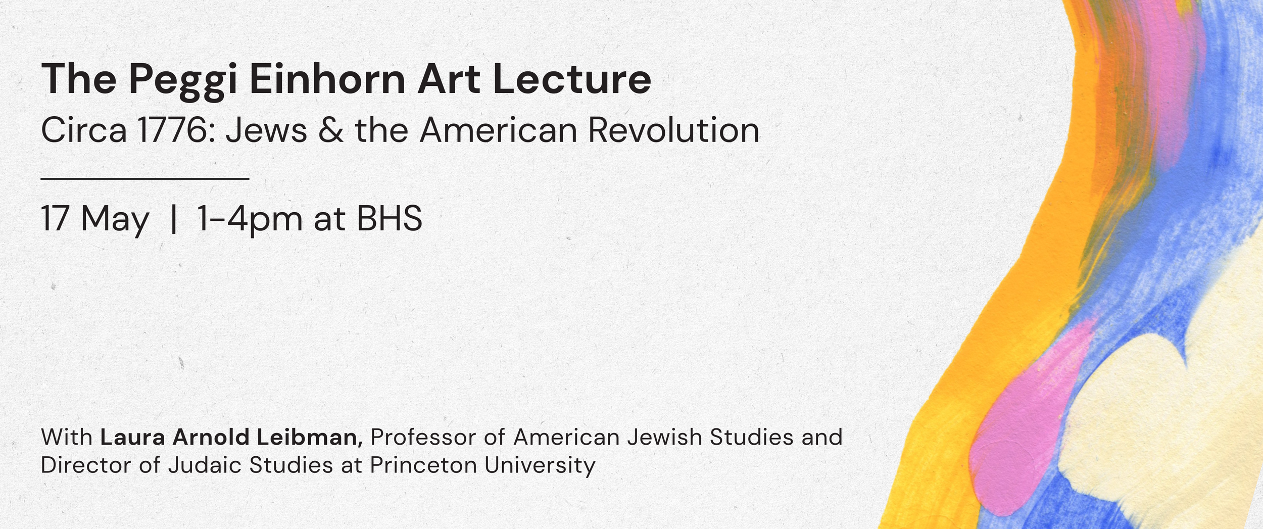 The Peggi Einhorn Art Lecture