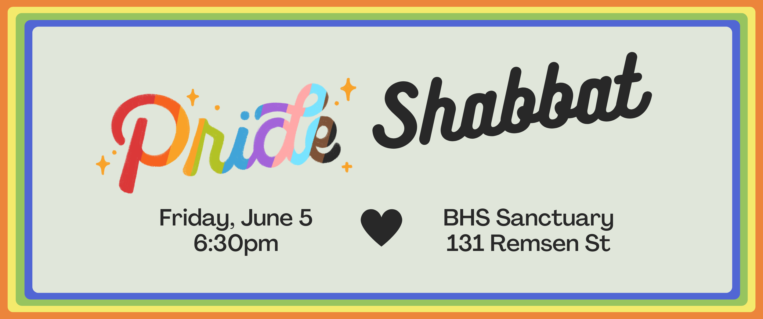 Pride Shabbat & Dinner