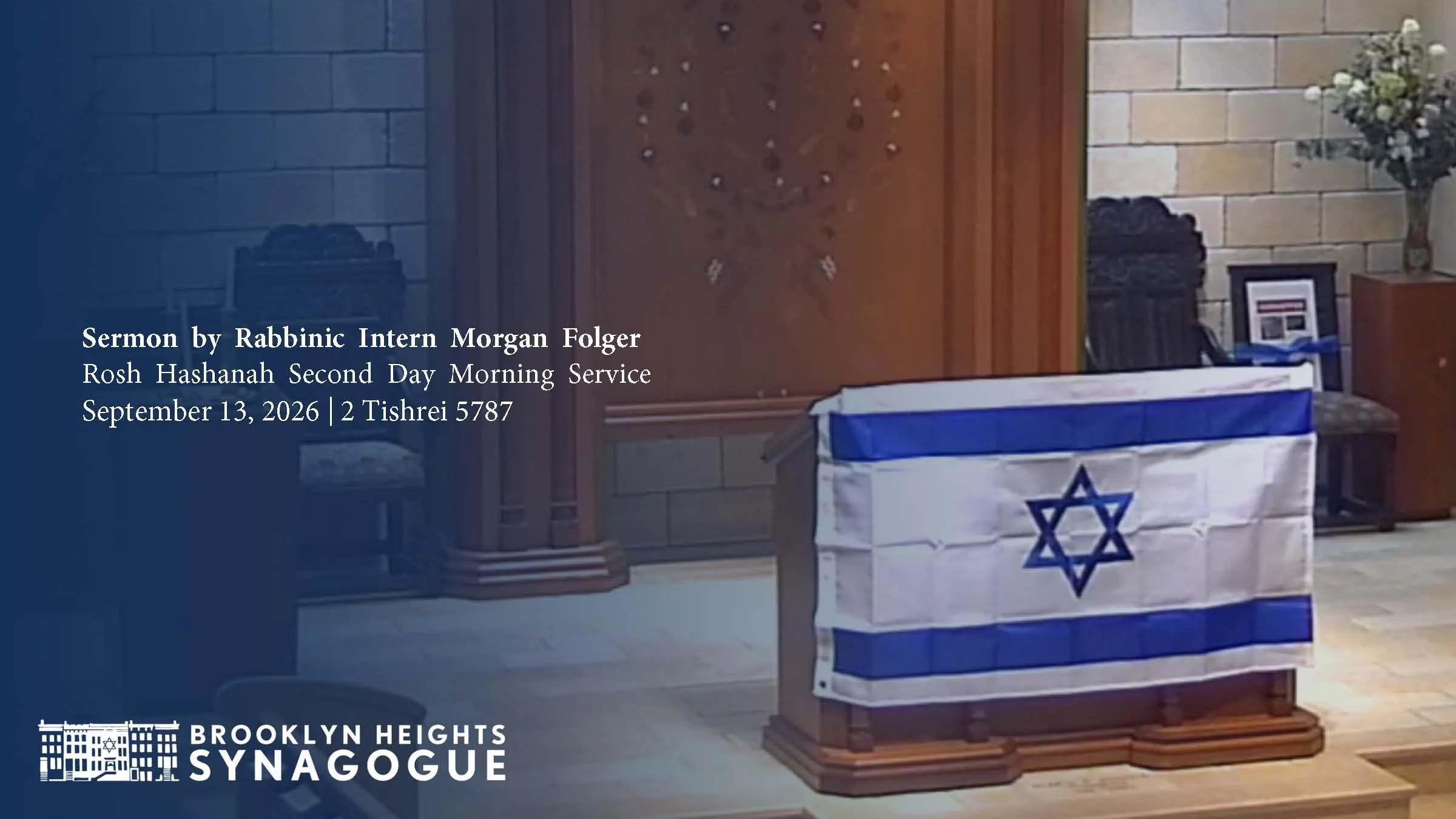 Rosh Hashanah Second Day Morning Service | Sermon by Rabbinic Intern Morgan Folger | September 13, 2026