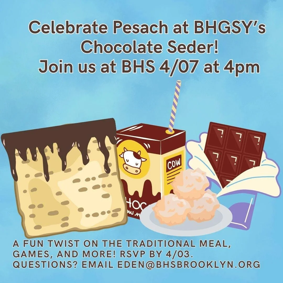 BHGSY chocolate seder dated april 7, 2024