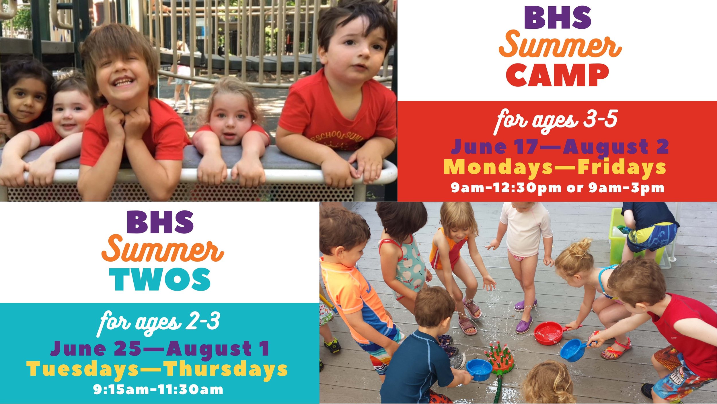 graphic for the synagoge's preschool summer camp 2024