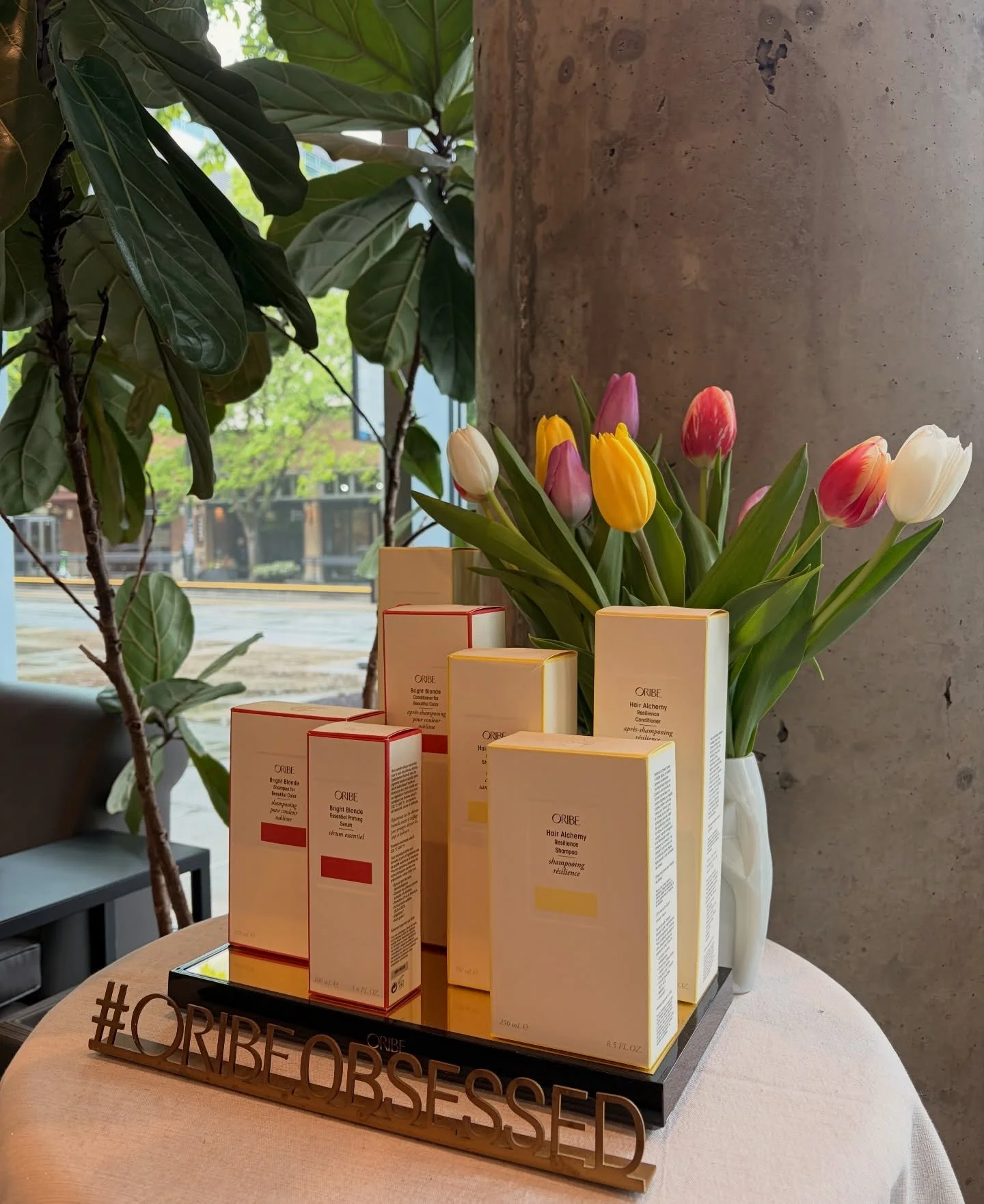 The spring energy is alive and well in the salon this week! Stop by Bocz for your spring hair essentials 🌞🌷 

Pictured here are Oribe&rsquo;s Bright Blonde and Hair Alchemy lines. The Bright Blonde Toning Serum is one of our favorites, brightening,