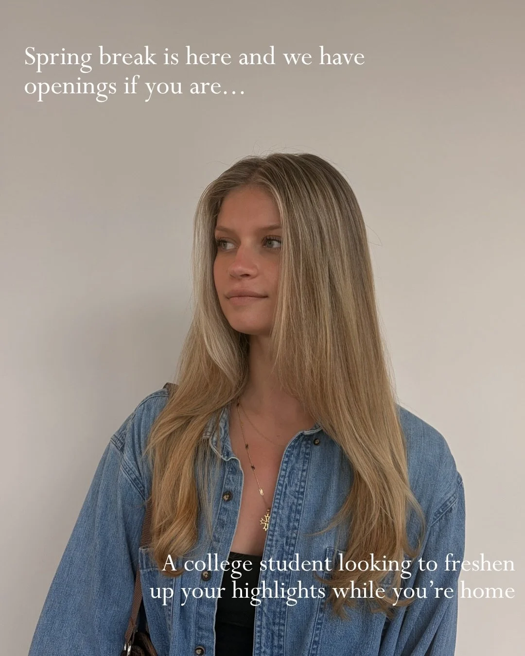 Whether you need a break from the chaos, a pampering pre-vacation, or a hair transformation for your next chapter, Bocz is here for you this spring break! We have times for blowouts, haircuts, balayage and highlighting services, color transformations