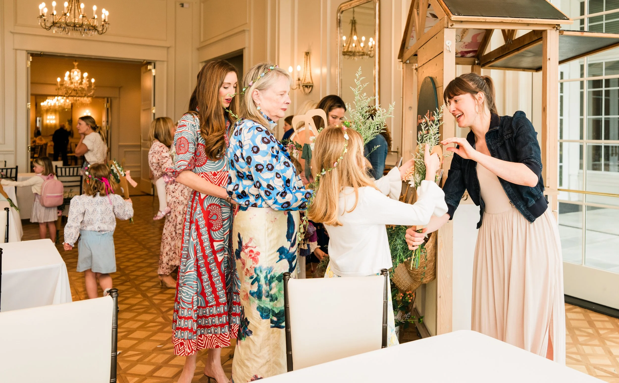 A Mother-Daughter Tea Party with Our Bouquet Bar in Myers Park