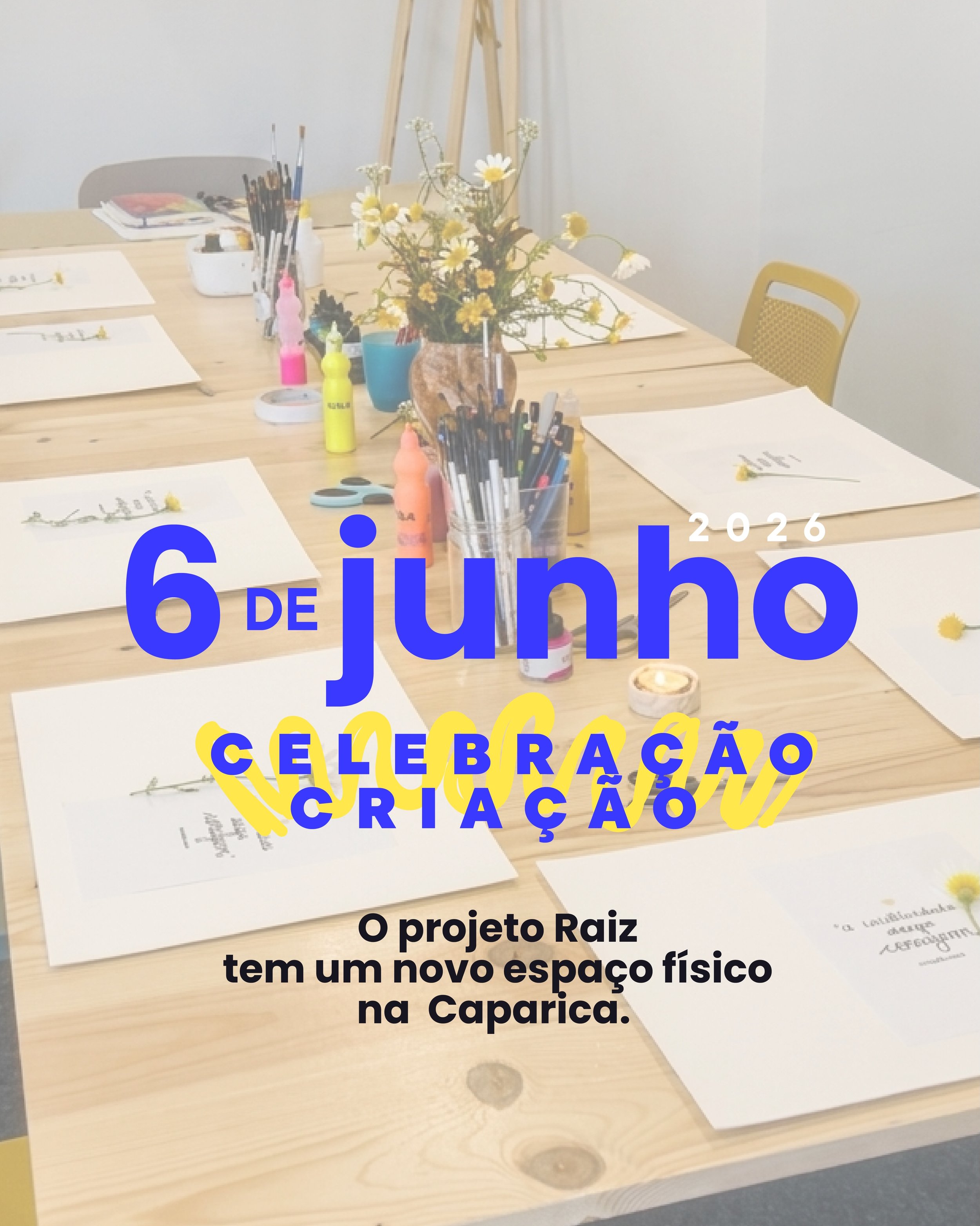 o lugar que sonhei, finalmente pronto. 🤍

o projeto Raiz mudou-se para um novo espa&ccedil;o na Caparica, muito pr&oacute;ximo dos Capuchos e as portas j&aacute; est&atilde;o abertas para receber quem gosta de criar sem pressas.

dia 6 de junho, cel