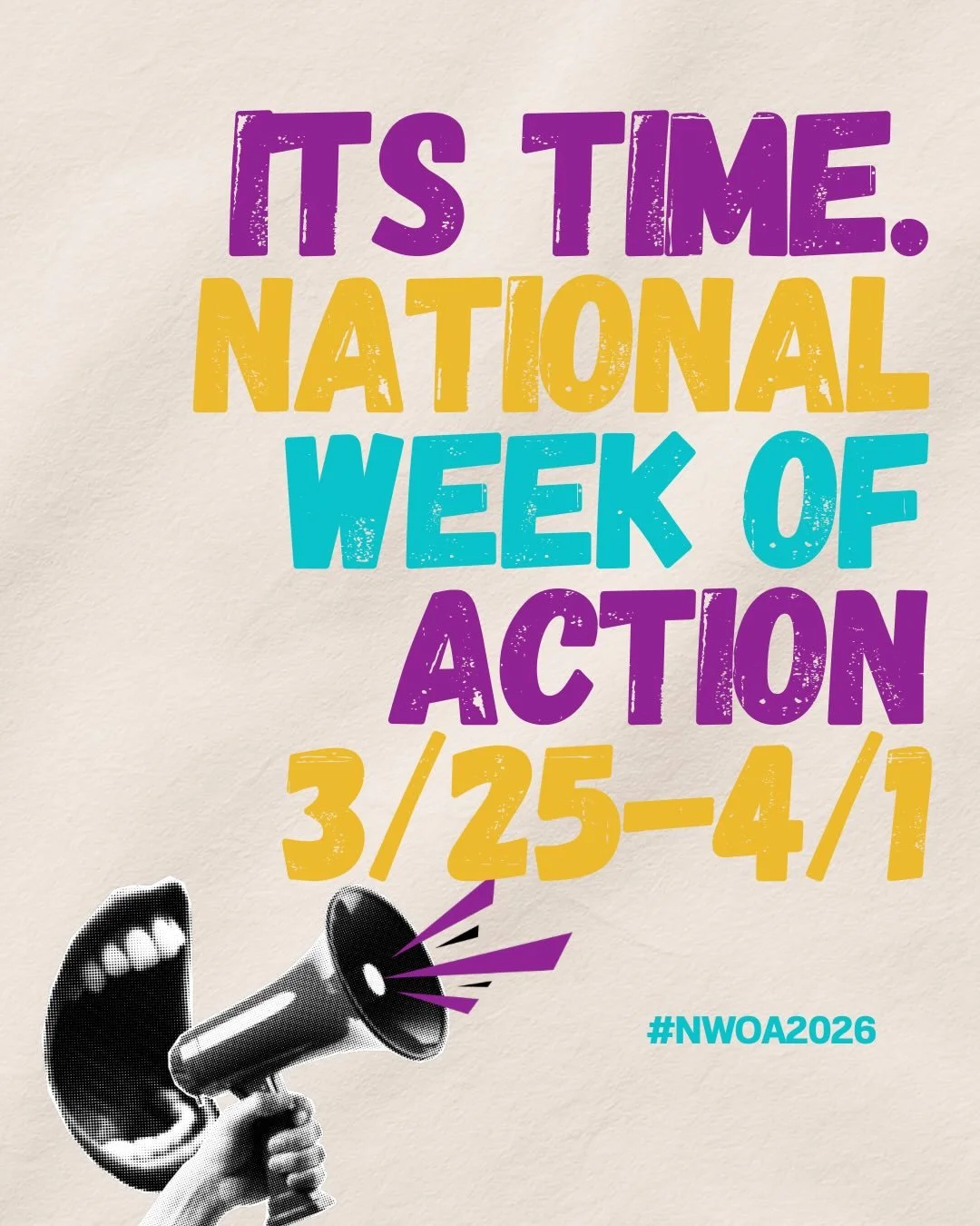 National Week of Action is upon us!!! Join us 3/25 to celebrate our movement, share resources, and fight unpaid placements🗣️ more to come #unpaidisunfair #socialwork4you #nwoa2026