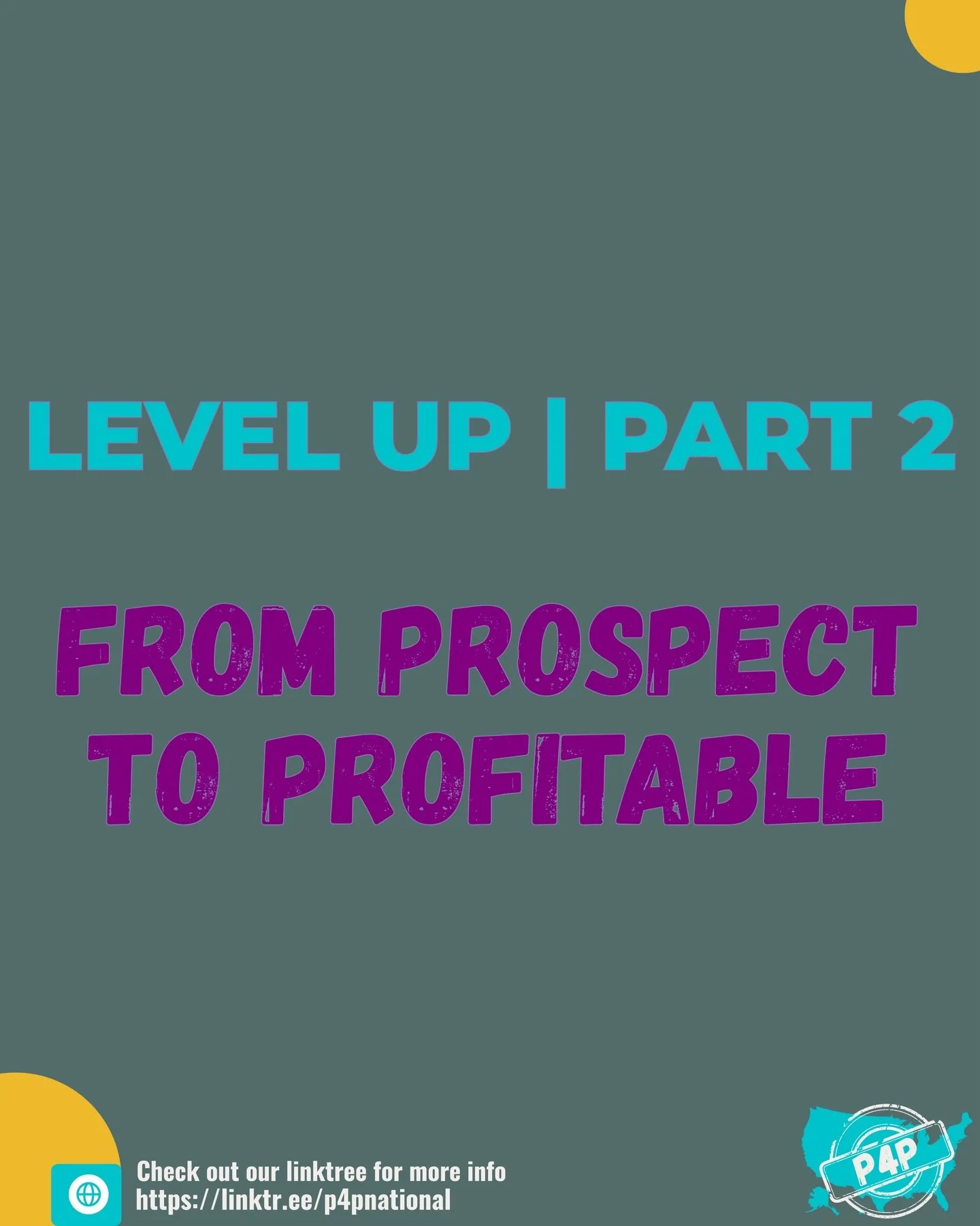 It&rsquo;s time to talk about the &ldquo;Payment&rdquo; in Placement to Payment. 💸✨

Join us for Part 2 of our Level Up series: From Prospect to Profitable. We are breaking the silence on financial sustainability in social work and giving you the to