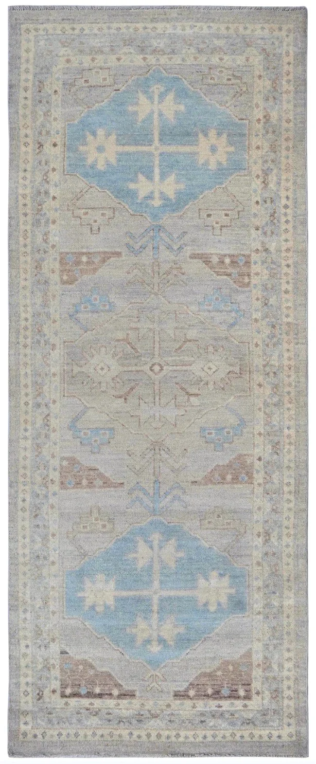 Oushak Wool Rug Runner (3'1" x 8'3")
