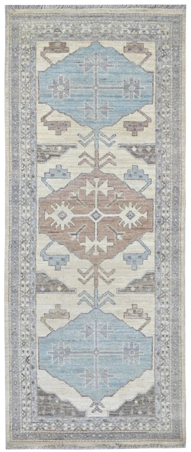 Oushak Wool Rug Runner (3'1" x 8'0")