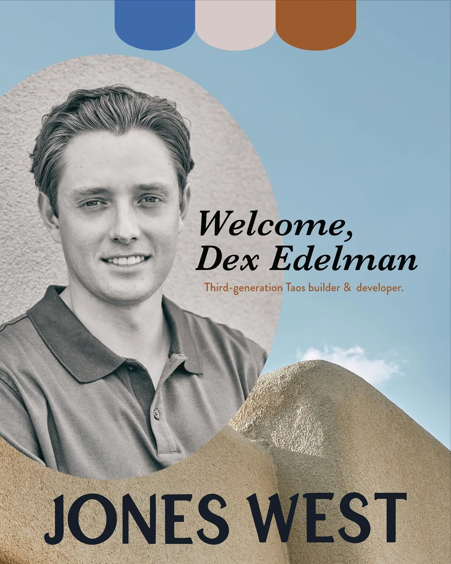 Welcome Dex Edelman, to the Jones West team! @dexedelman 

Dex is a third-generation Taos builder &amp; developer, as well as a real estate agent. Dex offers clients more than representation; he delivers a rare blend of construction expertise, design