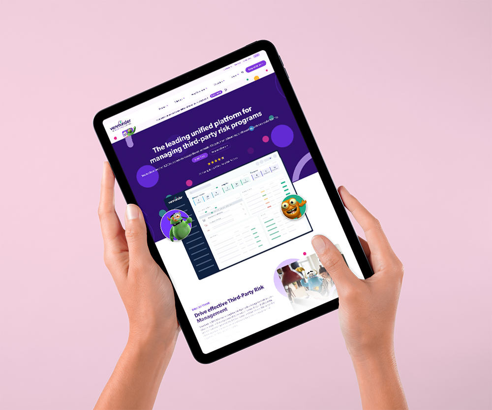Venminder website 2024 ipad.png