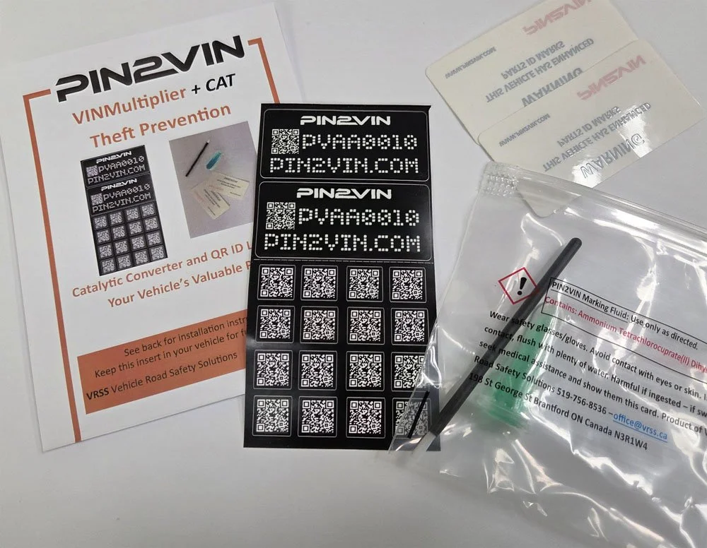 Catalytic Converter/VINMultiplier® Theft Prevention Kits