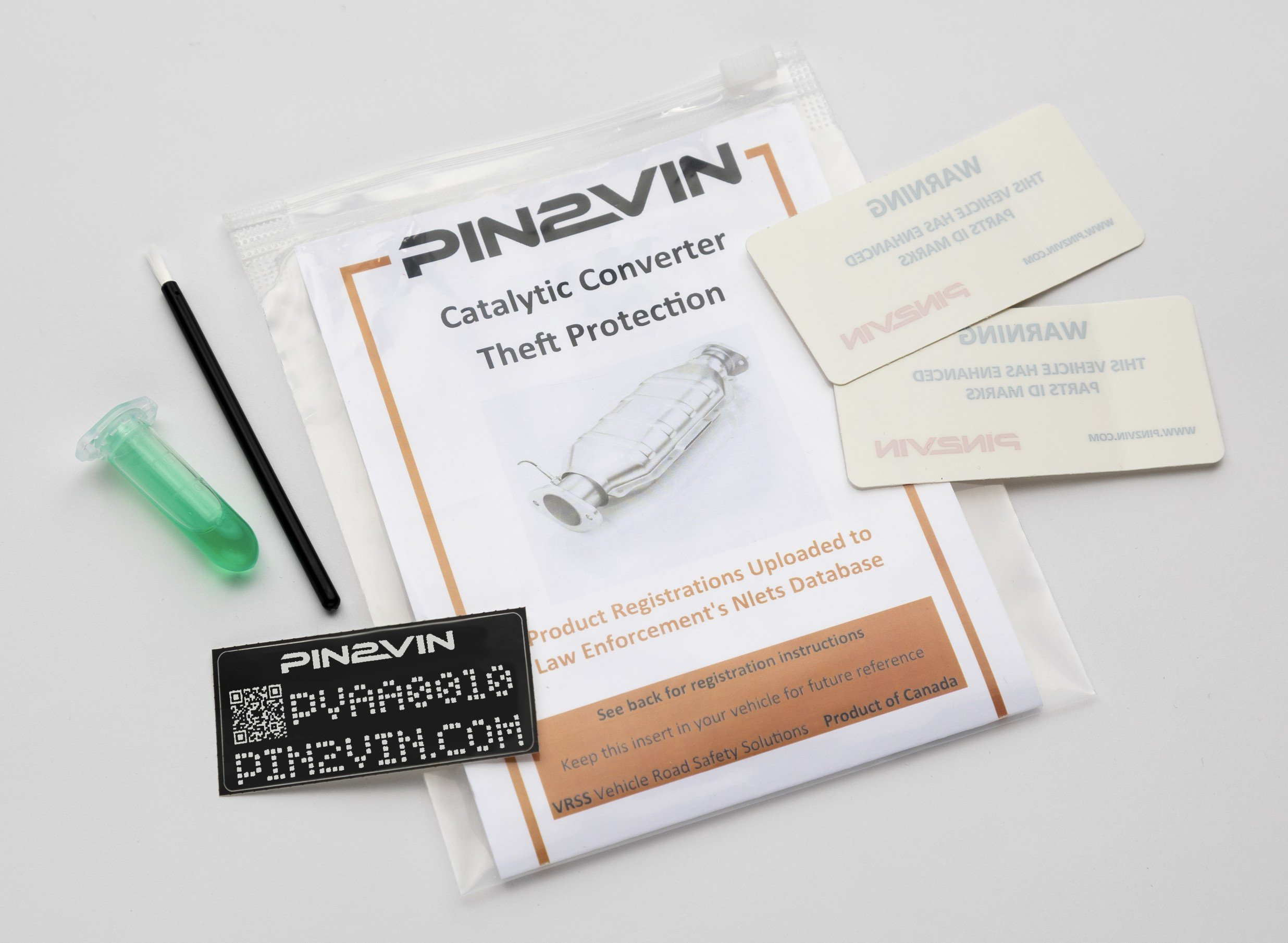 Catalytic Converter Label, Pin2Vin