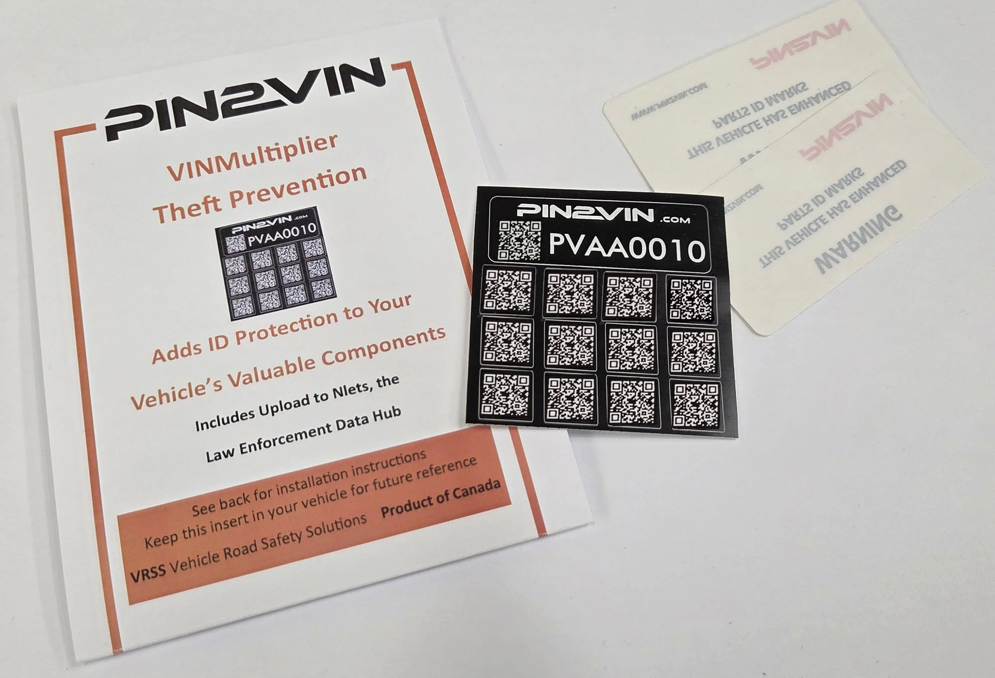 Vin Multiplier, Catalytic Converter Label, PIN2VIN