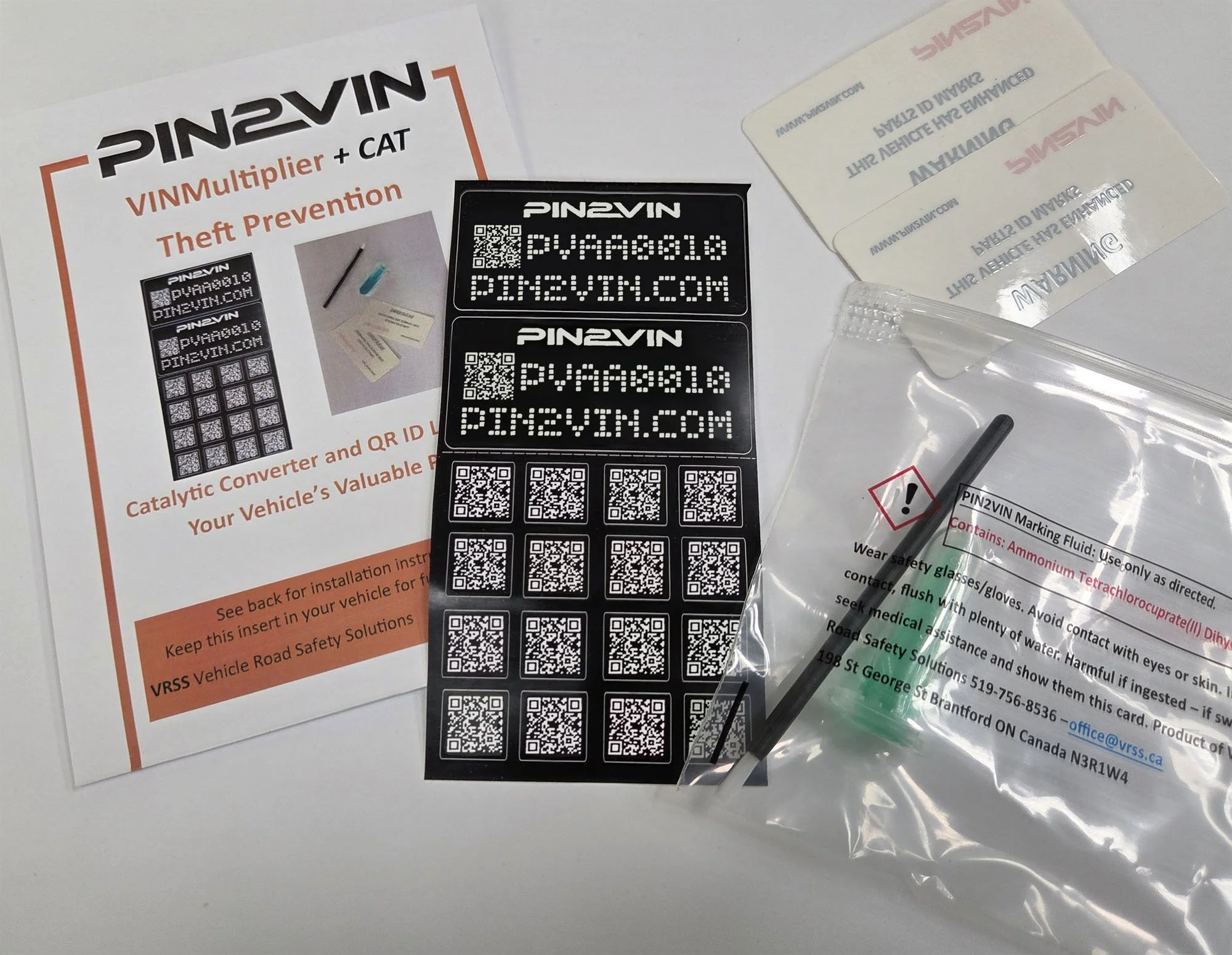 Catalytic Converter/VINMultiplier® Theft Prevention Kits