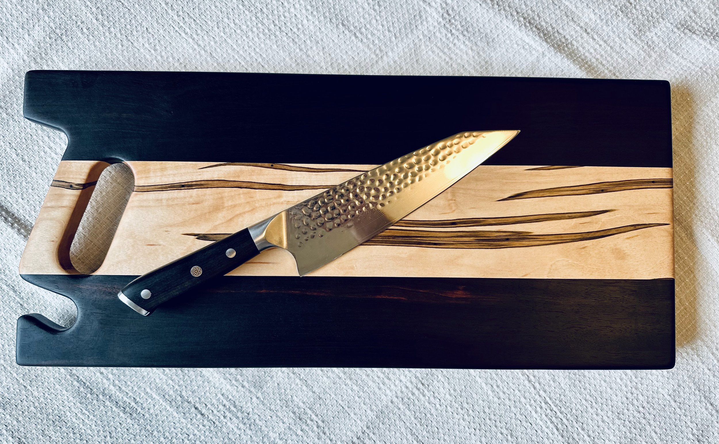 Ebony Ambrosia Medium One Handle Top View with Knife.jpg
