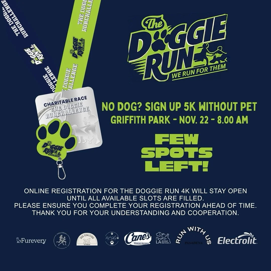 Just a few weeks away!! There are only a few spots left for the doggie distance but you can also sign up to participate in the 5k without pets! 

If you&rsquo;re looking for a fun-filled morning surrounded around furry friends, check out the Doggie R