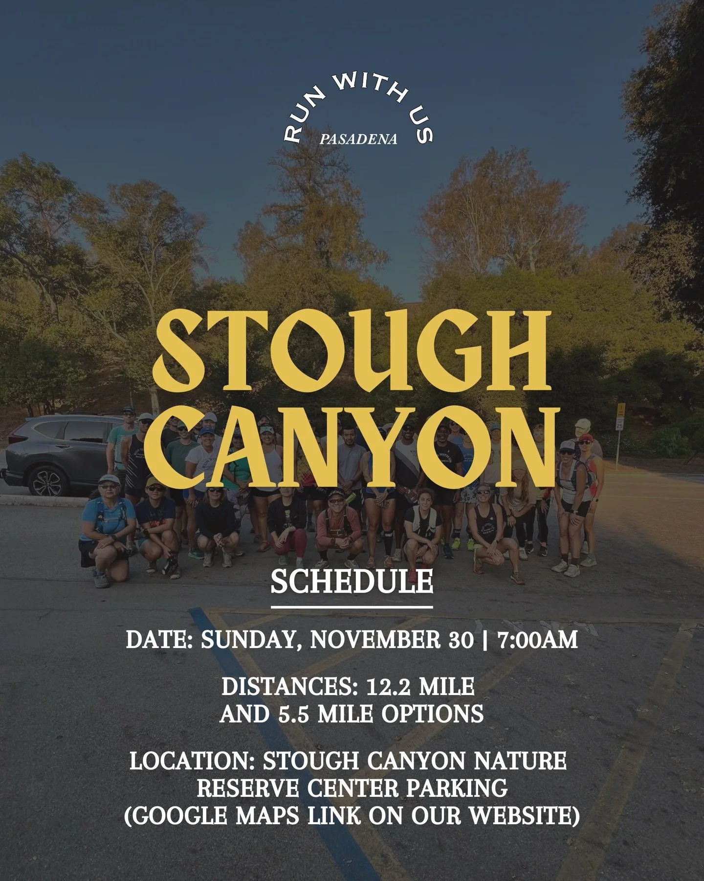 ⛰️Stough Canyon Trail Run | Join us this Sunday for a fun trail run with beautiful weather! We&rsquo;ll have two distances and several pacers so you can just enjoy the ride. 

Both distances, together, will snag a little single track on the way up to