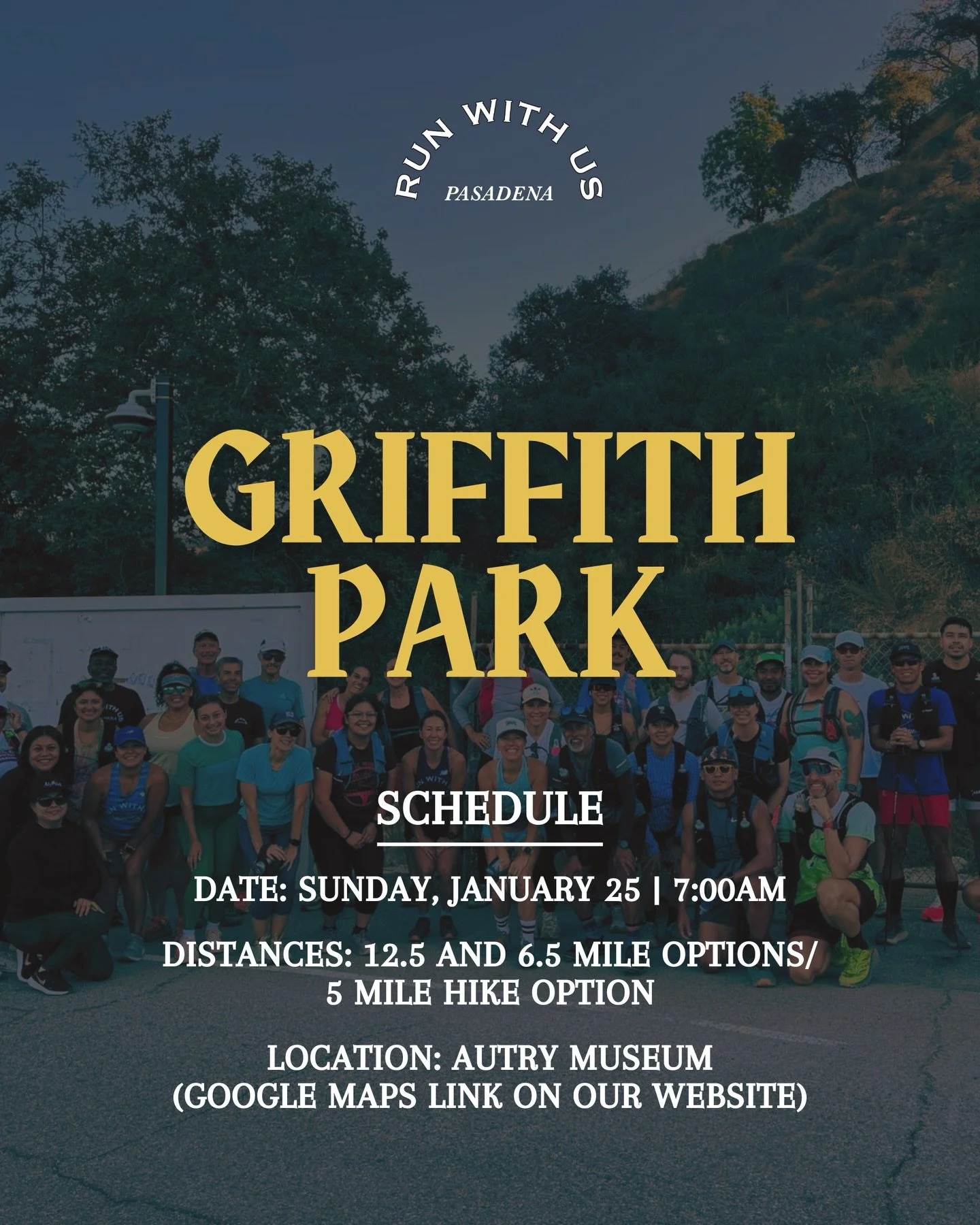 Our first trail run/hike of 2026 is coming up this Sunday at Griffith Park! We&rsquo;ll be meeting at the Autry Museum and have our routes and Google Maps link to parking in the calendar section of our website. Grab a friend and come enjoy the outdoo