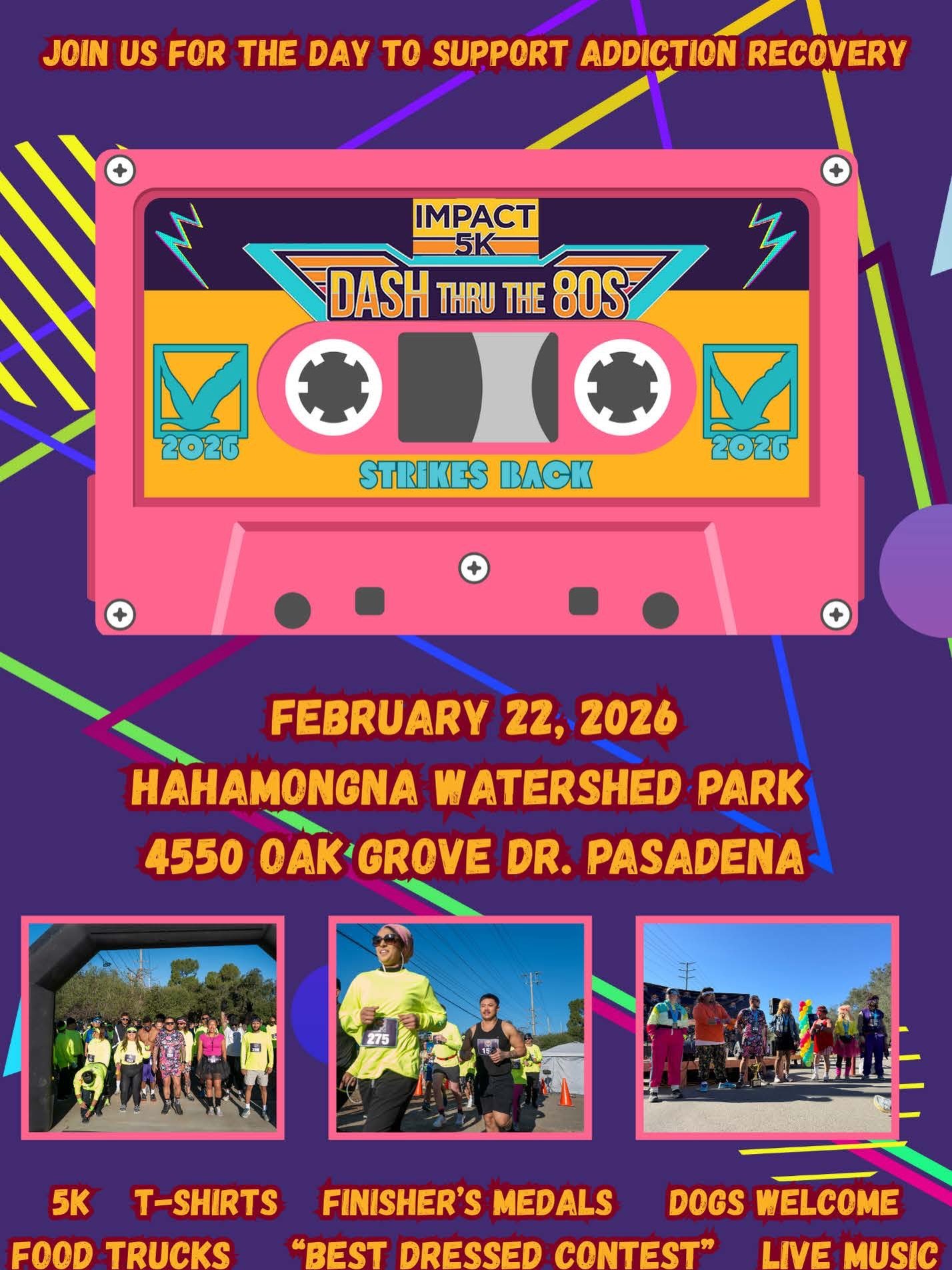 Looking for a rad themed fun 5k?? Check out the Dash thru the 80&rsquo;s 5k coming up on February 22

For a link to more info and to register check out the Calendar section of our website! 

#runwithuspasadena